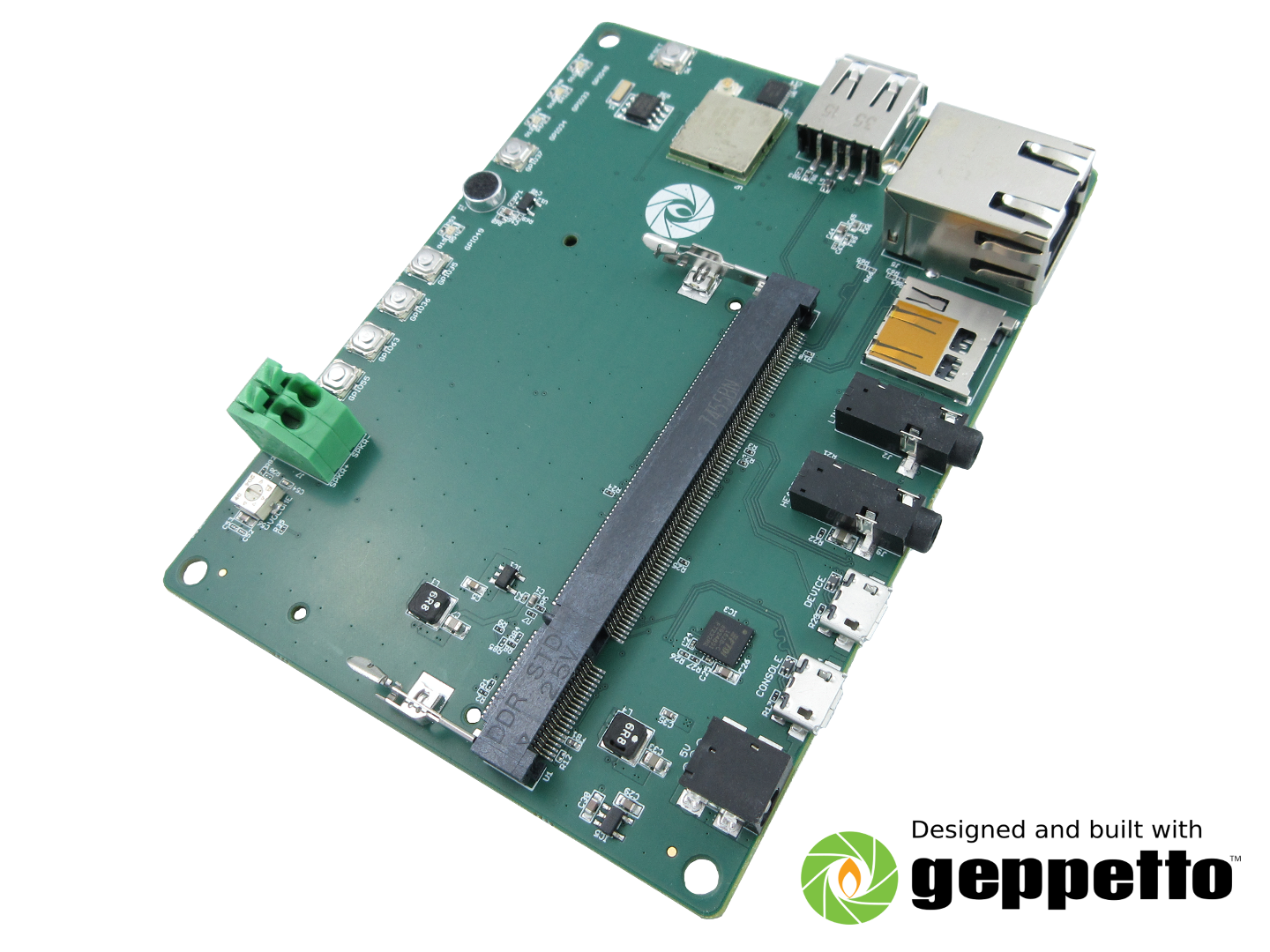 Gumstix Colibri iMX7 Chatterbox (Amazon Alexa Voice Service evaluation board) image